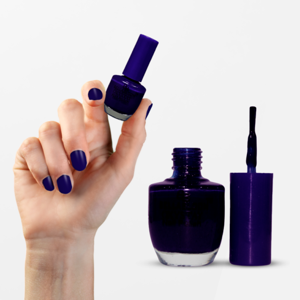 blue nail polish showcase