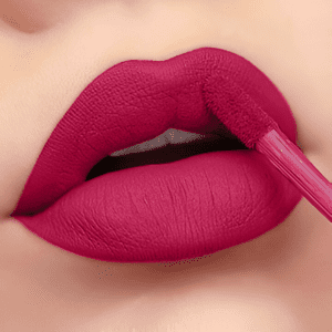 bright maroon liquid lipstick