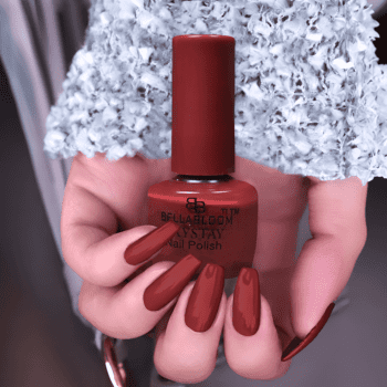 red brown nail polish