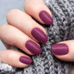 Purple color nail polish