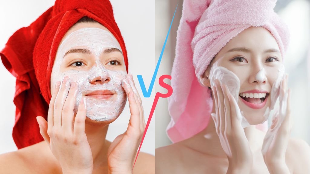 Face Scrub Vs Face Wash