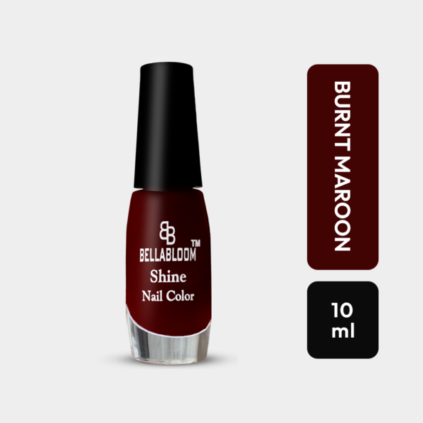 Burnt Maroon nail polish color bottle