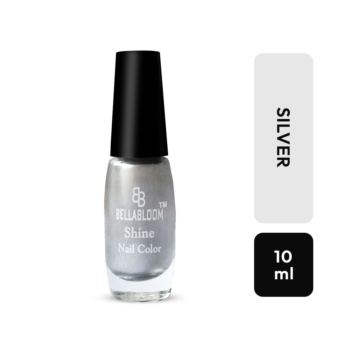 High Shine Silver Nail Polish liquid bottle