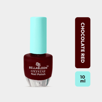 chocolate-red nail polish