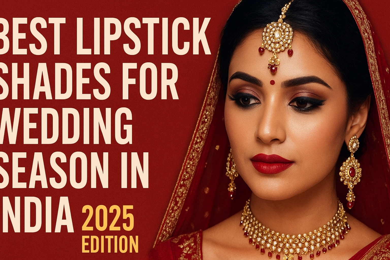 Bridal lipstick shades India 2025