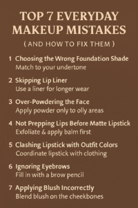 Top 7 Everyday Makeup Mistakes Indian Women Make (And How to Fix Them)